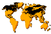 Élőhely: Észak-Amerika, Grönland, Európa, Afrika egy kis része és Ázsia az északi szélesség 15°-ig.