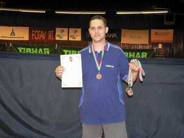 Imre Béla, a Kontyfa Sportiskola csapatának képviselője