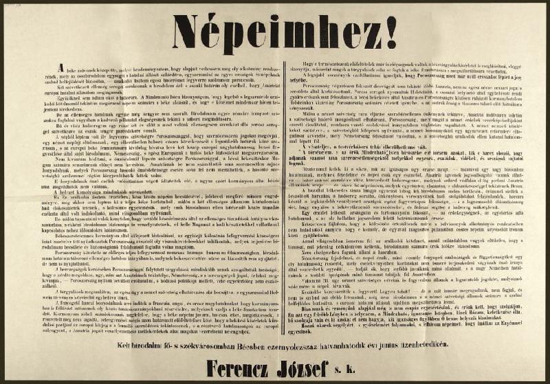 084-Ferenc_Jozsef_Nepeimhez_MOL.jpg - Ferenc Jzsef toborz felhvsa 1866 jniusban