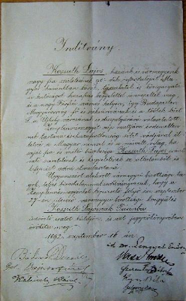099-Satoraljaujhelyi_Zemplen_vm-i_kozgyules_udvozlete-1892.jpg - A Zempln vrmegyei Kzgyls dvzlete Kossuth szmra 1892-ben.