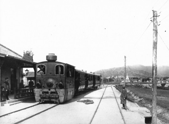 Pomázi HÉV-állomás 1910 körül. forrás: egykor.hu