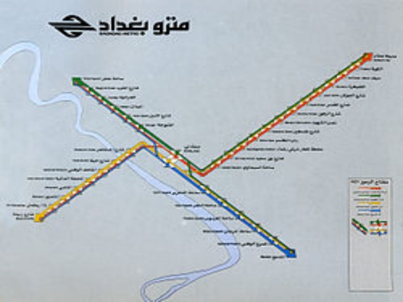 Bagdad metrótérkép