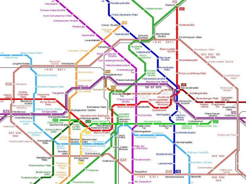 Berlin metrótérkép