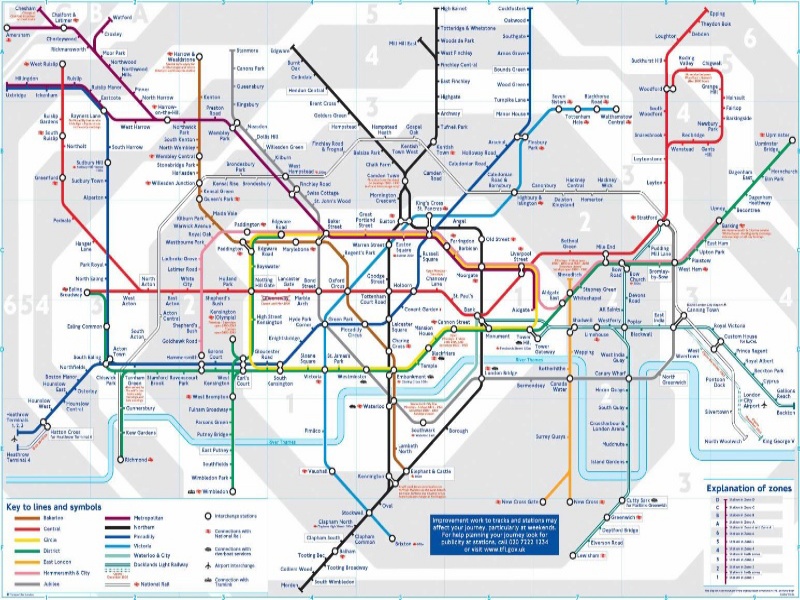 London metrótérkép