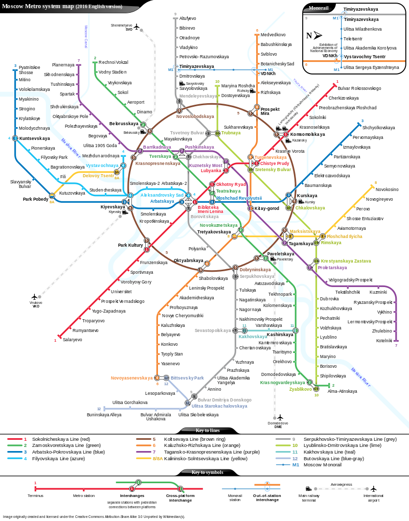 Madrid metrótérkép