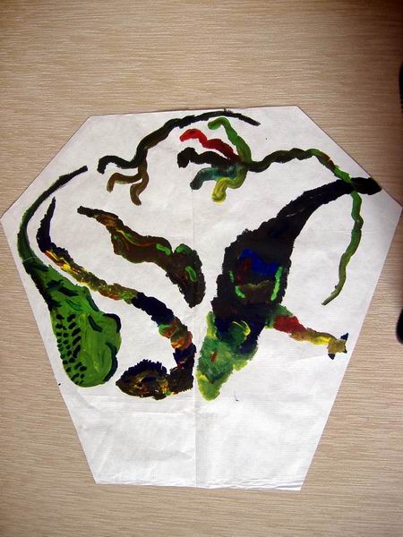 Acrylic fantasy on Tyvek