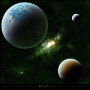 Green Eyes - space art