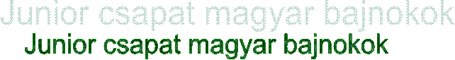 Junior csapat magyar bajnokok