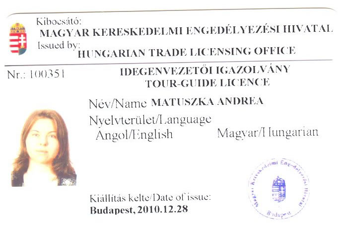Idegenvezet�i enged�ly