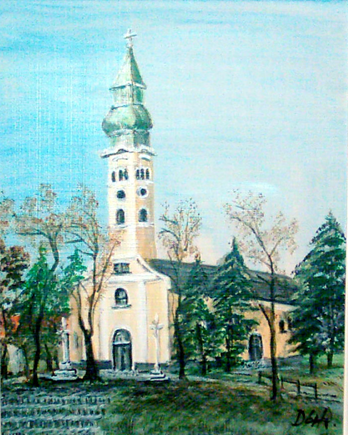 Katym�ri templom 40*50 olaj, farost