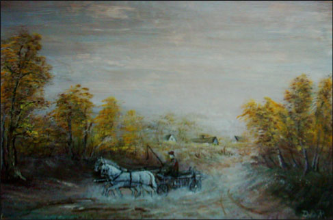 Hazafel� a poros �ton  60*45  olaj,farost