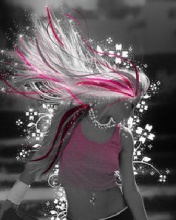 pink hair