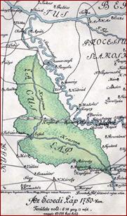 Nagyecsed térképe 1870-ből