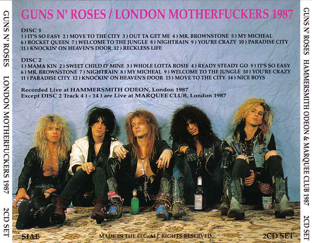 Guns N' Roses Bootleg Covers