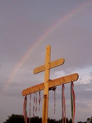 Szivárvány a csíksomlyói zarándokkereszt felett - 1