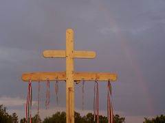 Szivárvány a csíksomlyói zarándokkereszt felett - 2