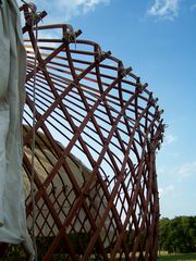 Épül jurta / Jurte im Bau / Yurt under construction - 40