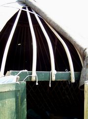 Épül jurta / Jurte im Bau / Yurt under construction - 41