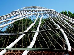 Épül jurta / Jurte im Bau / Yurt under construction - 48