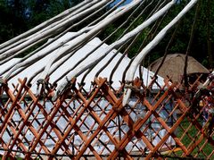 Épül jurta / Jurte im Bau / Yurt under construction - 51