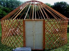 Épül jurta / Jurte im Bau / Yurt under construction - 58