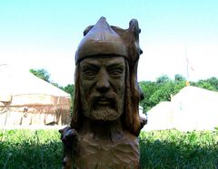 Attila nagykirály (Simmer Sándor fafaragása) / Großkönig Attila (Holzschnitzereien von Sándor Simmer) / Great King Attila (Woodcarving by Sándor Simmer) - 1