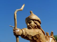Lovas íjász (Simmer Sándor fafaragása) / Berittene Bogenschütze (Holzschnitzereien von Sándor Simmer) / Horseback Archer (Woodcarving by Sándor Simmer) - 3