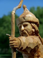 Lovas íjász (Simmer Sándor fafaragása) / Berittene Bogenschütze (Holzschnitzereien von Sándor Simmer) / Horseback Archer (Woodcarving by Sándor Simmer) - 18