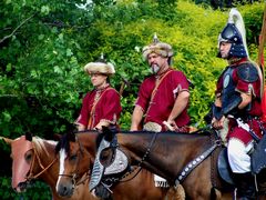 Az Árpád vezér Lovas Történelmi Zarándoklat fogadása / Empfang der Teilnehmer des 'Großfürst Arpad Berittene Historische Pilgerweg' / Reception of the participants of the 'Grand Duke Arpad Mounted Historical Pilgrimage' - 8