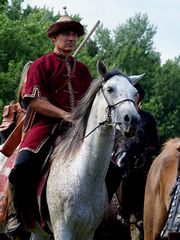 Az Árpád vezér Lovas Történelmi Zarándoklat fogadása / Empfang der Teilnehmer des 'Großfürst Arpad Berittene Historische Pilgerweg' / Reception of the participants of the 'Grand Duke Arpad Mounted Historical Pilgrimage' - 14