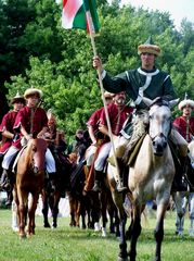 Az Árpád vezér Lovas Történelmi Zarándoklat fogadása / Empfang der Teilnehmer des 'Großfürst Arpad Berittene Historische Pilgerweg' / Reception of the participants of the 'Grand Duke Arpad Mounted Historical Pilgrimage' - 15