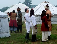 Reggel a táborban / Morgen im Jurtenlager / Morning in the Yurts camp - 2