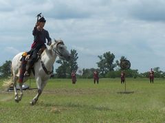 A Kassai lovasíjász iskola Varga törzsének bemutatója / Berittene Bogenschütze Vorführung von Varga Stamms der Kassai Schule / Horseback archer presentation of Varga tribe of the Kassai School - 1