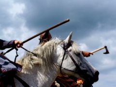 A Kassai lovasíjász iskola Varga törzsének bemutatója / Berittene Bogenschütze Vorführung von Varga Stamms der Kassai Schule / Horseback archer presentation of Varga tribe of the Kassai School - 7
