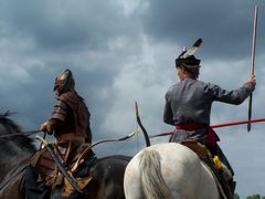 A Kassai lovasíjász iskola Varga törzsének bemutatója / Berittene Bogenschütze Vorführung von Varga Stamms der Kassai Schule / Horseback archer presentation of Varga tribe of the Kassai School - 8