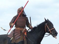 A Kassai lovasíjász iskola Varga törzsének bemutatója / Berittene Bogenschütze Vorführung von Varga Stamms der Kassai Schule / Horseback archer presentation of Varga tribe of the Kassai School - 12