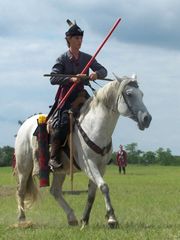 A Kassai lovasíjász iskola Varga törzsének bemutatója / Berittene Bogenschütze Vorführung von Varga Stamms der Kassai Schule / Horseback archer presentation of Varga tribe of the Kassai School - 13