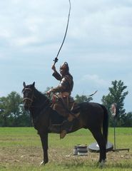 A Kassai lovasíjász iskola Varga törzsének bemutatója / Berittene Bogenschütze Vorführung von Varga Stamms der Kassai Schule / Horseback archer presentation of Varga tribe of the Kassai School - 14
