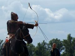 A Kassai lovasíjász iskola Varga törzsének bemutatója / Berittene Bogenschütze Vorführung von Varga Stamms der Kassai Schule / Horseback archer presentation of Varga tribe of the Kassai School - 20