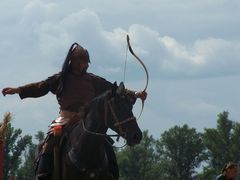 A Kassai lovasíjász iskola Varga törzsének bemutatója / Berittene Bogenschütze Vorführung von Varga Stamms der Kassai Schule / Horseback archer presentation of Varga tribe of the Kassai School - 24