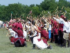 Közös lövés - egy a cél / Gemeinsames Schießen von Bogenschützen - Das Ziel ist das selbe / The Joint shoot of archers - The goal is the same - 3