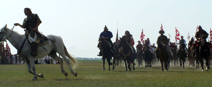 Árpádot minden magyarok nagyfejedelmévé választják / Arpad wird für Großfürst von alle Ungarn gewählt / Arpad is chosen for the great prince by all Hungarian