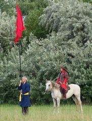 Árpád nagyfejedelem irányítja a harcot (Kassai Lajos)