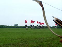 A magyar lovasság megjelenése a csatatéren / Das Erscheinen der ungarischen Kavallerie auf dem Schlachtfeld / The Emergence of the Hungarian cavalry on the battlefield - 4