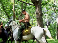 Magyar harcos lovon