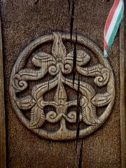 Kopjafa (jelfa) / Altungarische ’Grabstein’ aus Holz / Old Hungarian ’grave stone’ from wood - 3