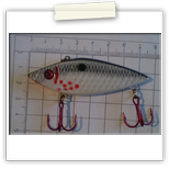 STRIKE KING DIAMOND SHAD BLEEDING CHROME BLACK  1100Ft