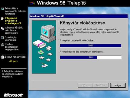 A Windows könyvtárának előkészítése
