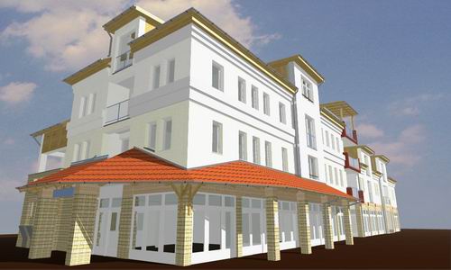 tervezett V�rosh�z t�ri n�zet