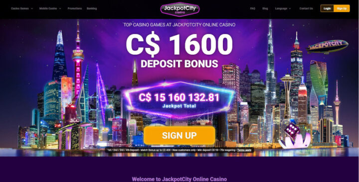 JackPot City Casino Canada Login